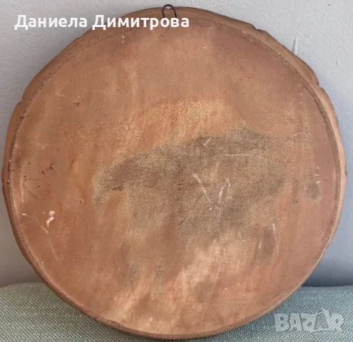 Ретро стенна чиния, дърворезба, снимка 5 - Декорация за дома - 55310227