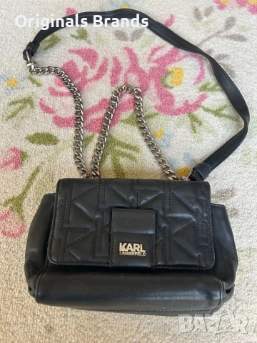 ❤️Малка стилна чанта на KARL LAGERFELD, оригинална!❤️, снимка 3 - Чанти - 54147896