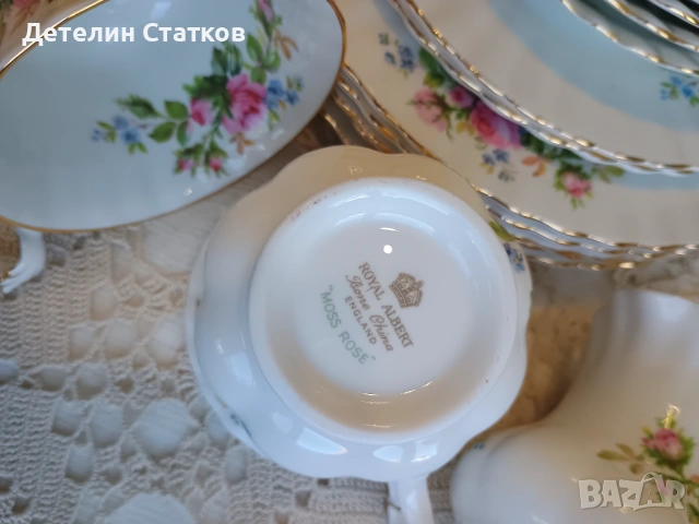 Порцеланов сервиз Royal Albert "Moss Rose", снимка 5 - Сервизи - 55287585