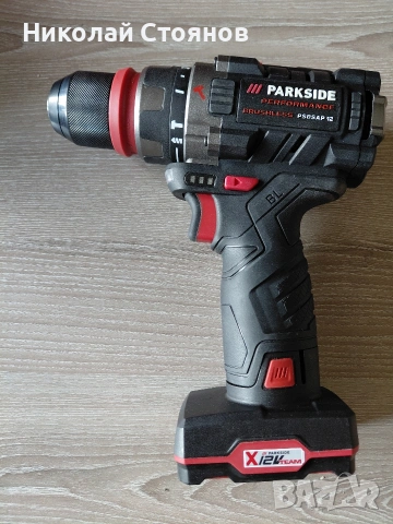Нова Безчеткова бормашина Parkside Performance PSBSAP 12 A1 батерия 12V2.5Ah и зарядно 12V 6A, снимка 4 - Винтоверти - 54244901
