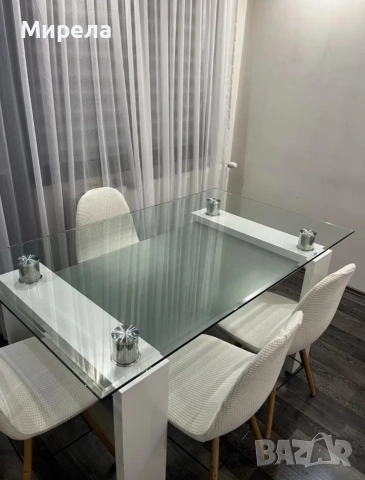 Стъклена маса , снимка 6 - Маси - 54197153