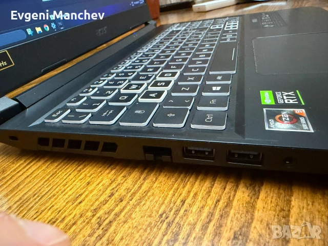Продавам (Gaming Laptop) Acer Nitro 5 AN515-45 – Ryzen 9 5900HX / RTX 3080 / 32GB RAM / 1TB SSD / 14, снимка 4 - Лаптопи за игри - 55098460