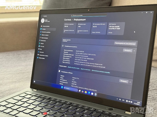14’ FHD+IPS/i7-1260p/Thinkpad P14s g3/Nvidia T550/16GB DDR4/1TB SSD, снимка 9 - Лаптопи за работа - 54790858