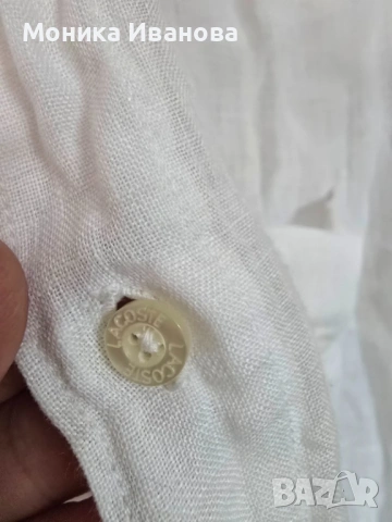 LACOSTE Linen XL, снимка 3 - Ризи - 54787446