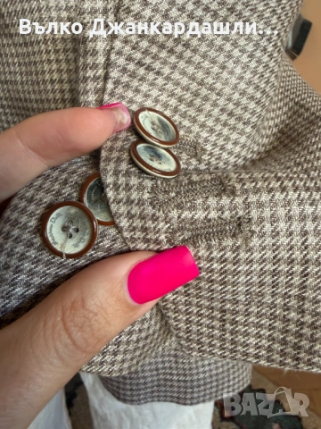 Мъжко ленено  сако Massimo Dutti, размер 54, снимка 7 - Сака - 54824204