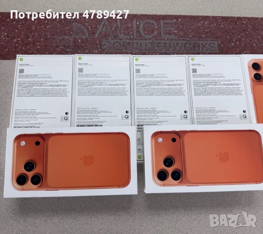Apple iPhone 17 Pro Max 6.9" with Physical Sim A3526 512GB Orange Color Unlocked, снимка 2 - Apple iPhone - 54122321