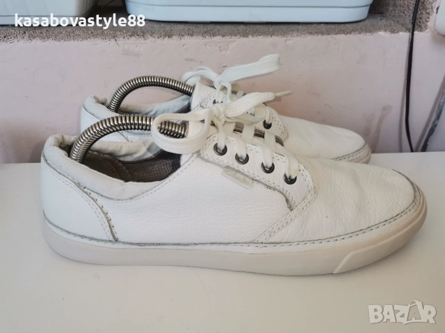 Бели обувки Clarks 42 н. Естествена кожа 