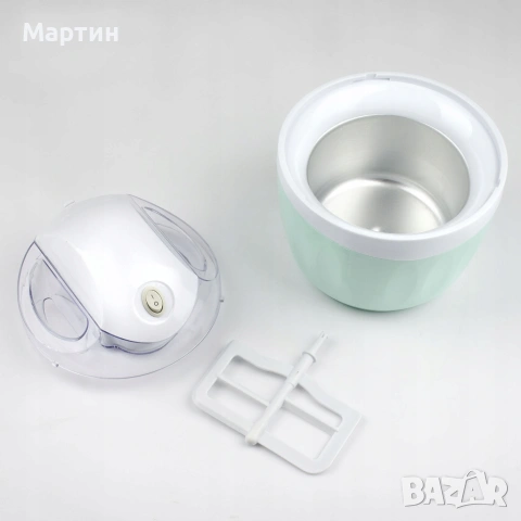 Машина за сладолед, Girmi, GH02, 12W, 1L, зелена, снимка 6 - Други - 54660755