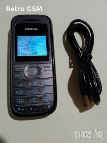  Nokia 1208 (bg меню) + кабел за зареждане, снимка 2 - Nokia - 54491661