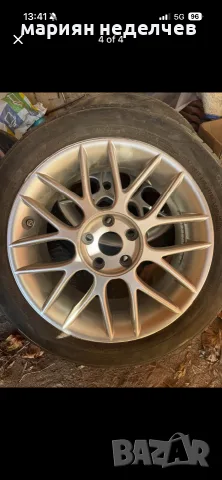 Продавам алуминиеви джанти с гуми без кривини RH 17ки 5х112 225/50 ЕТ55 