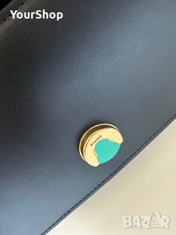 Чисто нова Чанта и колан Pinko Love Mini Icon в черен цвят, снимка 8 - Чанти - 54048571