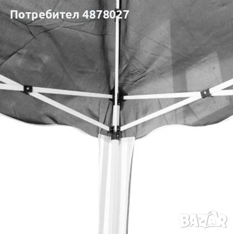Шатра Muhler 300x300xH260cm – Стабилност и стил за открито удоволствие, снимка 6 - Градински мебели, декорация  - 55679613