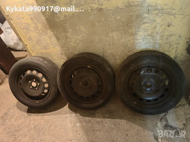 3 броя железни джанти 205/55/R16    5х112
