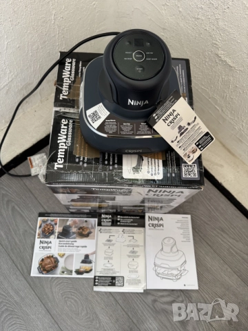 Фритюрник с Горещ Въздух Ninja CRISPi Portable Air Fryer FN101EUGY 3.8L Преносим Еър Фрайър!, снимка 3 - Фритюрници - 55563827