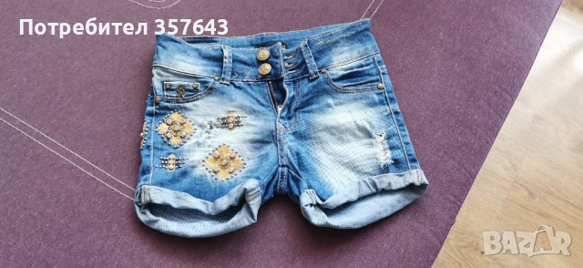Къси дънкови панталонки, снимка 2 - Къси панталони и бермуди - 54281919