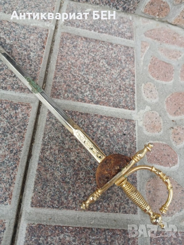⚔️ ОРИГИНАЛНА МИНИАТЮРНА РАПИРА TOLEDO – ИСПАНИЯ 🇪🇸 , снимка 5 - Антикварни и старинни предмети - 55120857