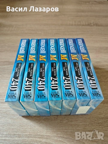 Видео касети MAXELL 240 чисто нови цената е за брой , снимка 2 - Плейъри, домашно кино, прожектори - 54213391