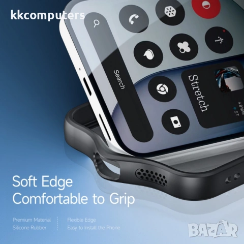 DUX DUCIS Aimo Прозрачен Калъф за Nothing Phone (4a) - PC+TPU, 0.8mm защита, 1.2m SGS, REACH, Черен, снимка 7 - Калъфи, кейсове - 54087517