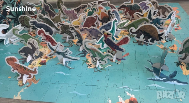 Образователен 3D пъзел с динозаври , снимка 4 - Игри и пъзели - 54316358