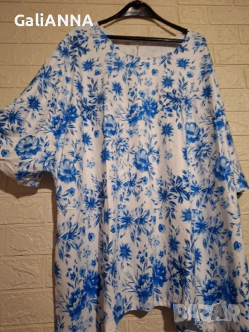 НОВА СТРАХОТНА СВЕЖА ТУНИКА 4XL-5XL, снимка 4 - Туники - 54813868