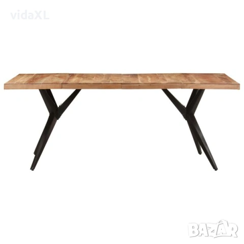 vidaXL Трапезна маса, 200x90x76 см, акациево дърво масив(SKU:323571), снимка 2 - Маси - 54181031