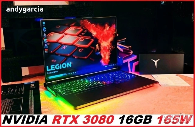 NVIDIA RTX 3080 16GB GDDR6/Intel Core i9-11980HK/16GB RAM/1TB SSD/16 WQXGA 165Hz IPS/Lenovo Legion 7