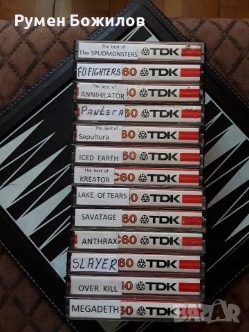 ИЗБЕРЕТЕ си от много запазени и добри касети TDK предимно с ТРАШ метъл