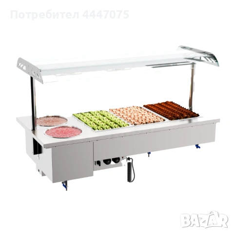 Бен Мари 3/1 с купи, +2/+10°C, за вграждане