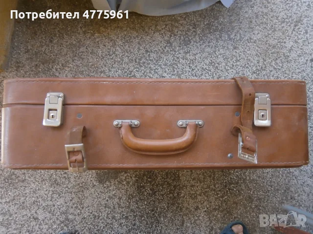 Винтидж куфар изк.кожа, снимка 2 - Антикварни и старинни предмети - 55391073