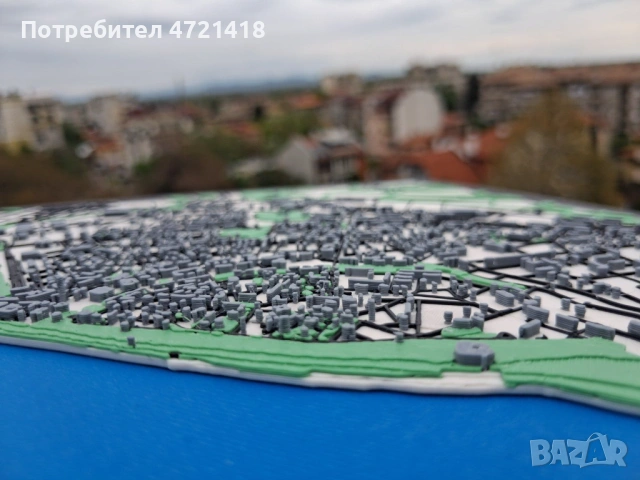 3D Релефна Карта на гр. Видин – Уникален Подарък / Декор за Офис, снимка 10 - Декорация за дома - 54266522