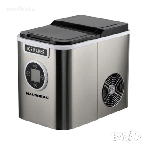 Електрическа машина за лед 12 кг/24 ч – инокс, тъч дисплей, 3 размера кубчета, снимка 2 - Други инструменти - 54120234