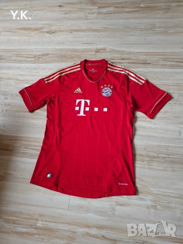 Оригинална мъжка тениска Adidas Climacool x F.C. Bayern Munchen / Season 11-12 (Home), снимка 2 - Тениски - 55133525