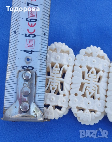 Дамска гривна от 8 ажурни плочки, снимка 7 - Антикварни и старинни предмети - 54311105