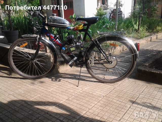 Велосипед с  нов двутактов двигател, снимка 4 - Велосипеди - 54166903