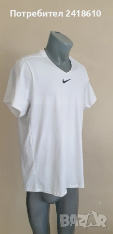 Nike Court Dri - Fit Slim Fit Stretch Mens Size L  ОРИГИНАЛ! Мъжка Тениска !, снимка 2 - Тениски - 54792237