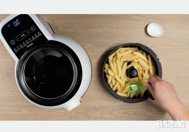 Фритюрник с горещ въздух Tefal FZ 7600 ActiFry Genius 1.2 кг,1500W, снимка 6 - Фритюрници - 54154088