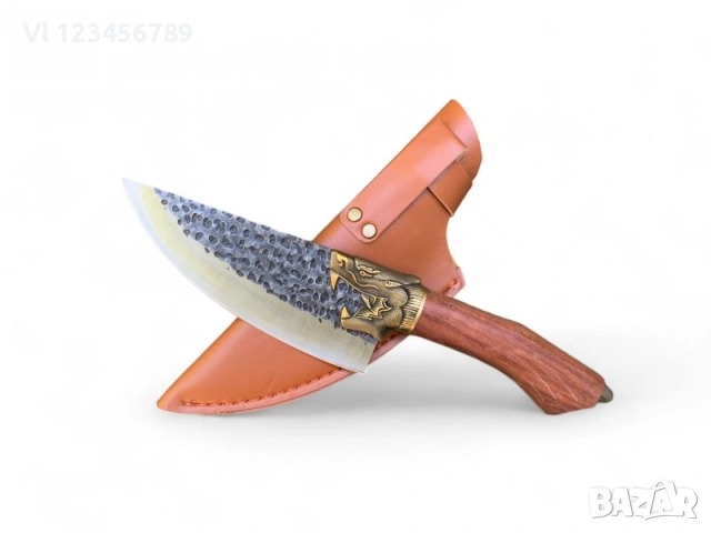 Нож "Златен дракон II" ; 170х180 - кован, Ст 7Cr17