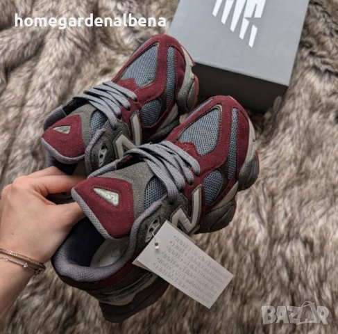 New Balance 9060 – Дамски маратонки бордо/сиво | Размери 37, 39, снимка 2 - Маратонки - 54314292