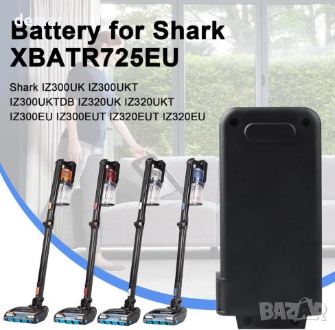 Акумулаторна батерия за Shark безжична прахосмукачка (XR/IZ/работеща станция) 25.2V 3.5Ah, снимка 3 - Прахосмукачки - 54924974