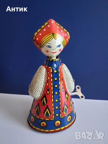 Две Стари Ламаринени Играчки Аленушка Пате от Соца, снимка 2 - Колекции - 55075953