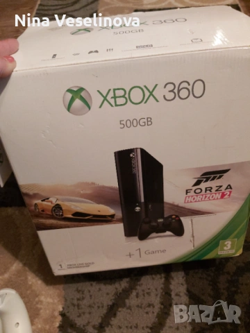 🎮 Xbox 360 500GB + игра + контролер – напълно работещ, снимка 4 - Игри за Xbox - 54444024