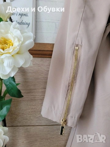 Бежов тренч с ципове LIVELO , снимка 12 - Палта, манта - 51863297