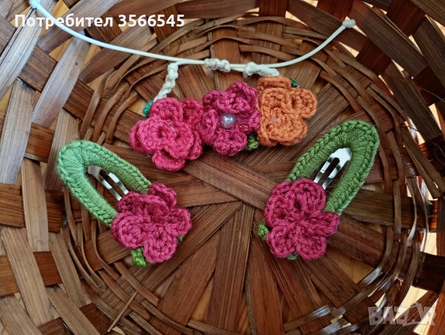 Ръчно изплетени фибички, снимка 12 - Шноли, диадеми, ленти - 54990337