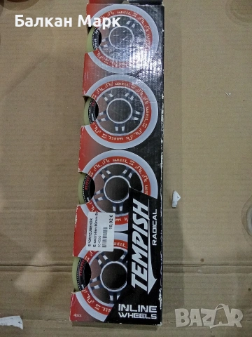 Комплект колелца за ролери Tempish Radical 90mm, 85A (4 бр.) – Нови