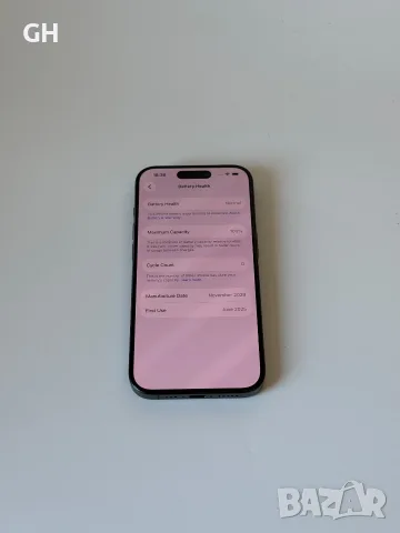iPhone 15 Pro 256 Gb Black Titanium | 100% Батерия | Перфектен технически, снимка 5 - Apple iPhone - 55533070