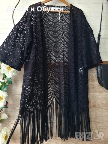 Черно парео за плаж VERO MODA , снимка 5 - Бански костюми - 51498423