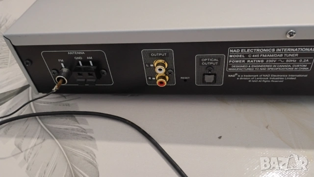 NAD C-445 - stereo AM/FM/DAB tuner, снимка 9 - Аудиосистеми - 54898287