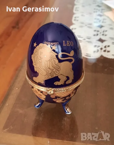 Яйце порцеланово на Фаберже