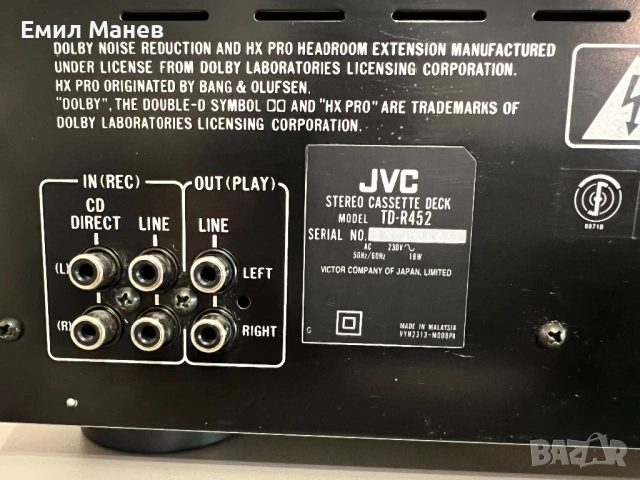 JVC TD R452, снимка 6 - Декове - 54655183