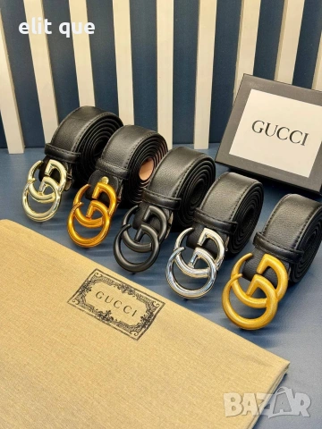 колани от естествена кожа в кутия Gucci , снимка 4 - Колани - 55237040